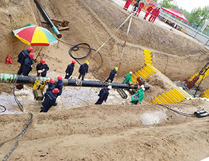 Construction of Pipe Cutting in Zhengzhou Section